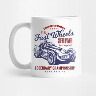 Race Car Vintage Mug